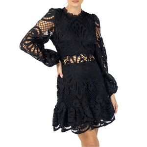 AKALIA Lace Mini Fit & Flare Dress